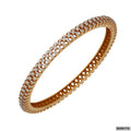 Brilliant Diamond Open Setting Bangle | 18 KT Rose Gold