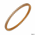 Timeless Lattice Diamond Closed Setting Bangle | 18 KT Rose Gold