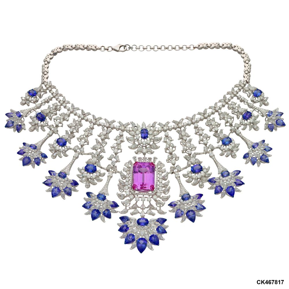 Tanzanite & Kunzite Rose Choker Jai Madaan