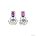 Tanzanite & Kunzite Rose Cut Earrings