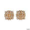 Ornate Geometric Floral Closed Setting Tops | 18 KT Rose Gold
