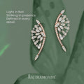 Dandelion Step Cut Diamond Ear Climber