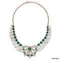 Emerald Radiance Diamond Necklace | 18 KT Rose Gold