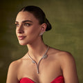 Dandelion Step Cut Diamond Ear Climber