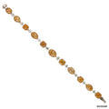 Golden Radiance Yellow Diamond Open Setting Bracelet | 14Kt White gold